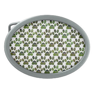 Fox Terrier Paw Prints, Belt Buckle