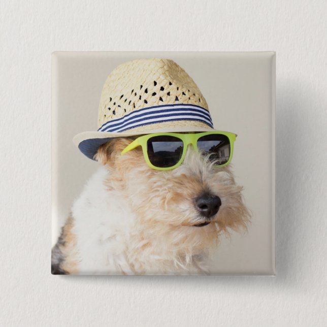 Fox Terrier Pinback Button (Front)