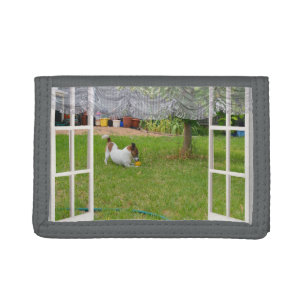 Fox Terrier Play Ball, Trifold Wallet