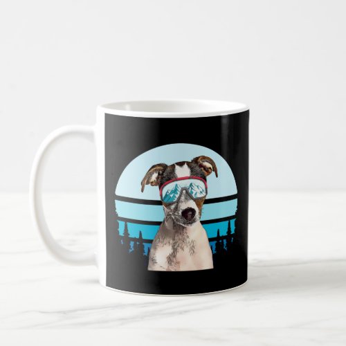 Fox Terrier Skiing Winter Mountain Ski Dog Lover L Coffee Mug