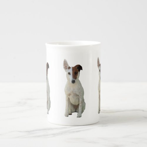 Fox Terrier Smooth dog cute photo bone china mug