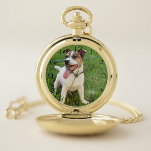 Fox Terrier, Tongue In Cheek, Pocket Watch