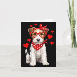 Fox Terrier Valentines Day Wirehaired Dog Lover He Card