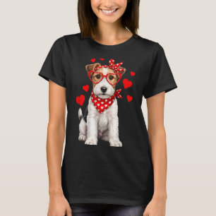 Fox Terrier Valentines Day Wirehaired Dog Lover He T-Shirt