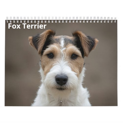 Fox Terrier Wall Calendar