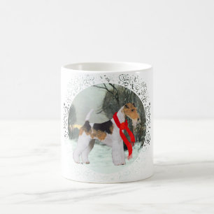 Fox Terrier Winter Coffee Mug