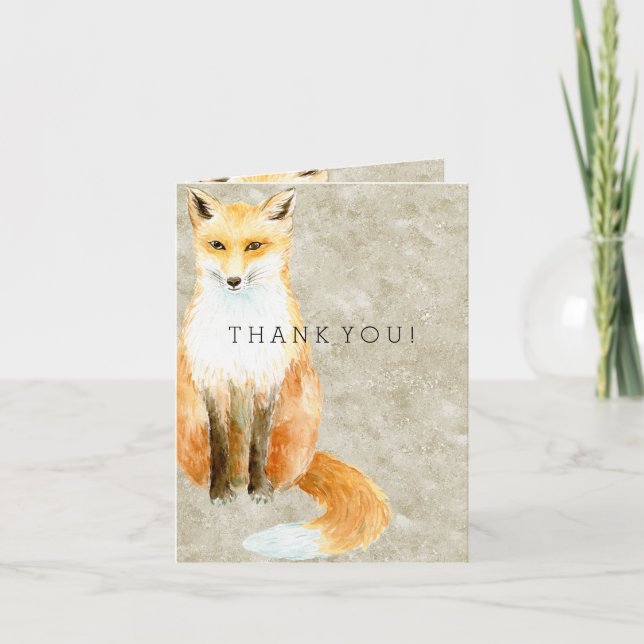 Fox Thank You Card (Front)
