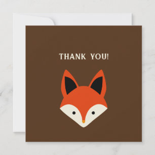 Fox Thank You Invitation