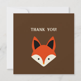 Fox Thank You Invitation