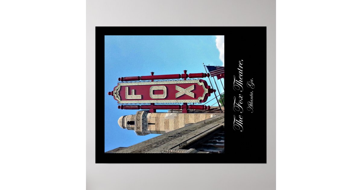 Fox Theatre, Atlanta, Georgia,Poster, Landmark, Poster | Zazzle