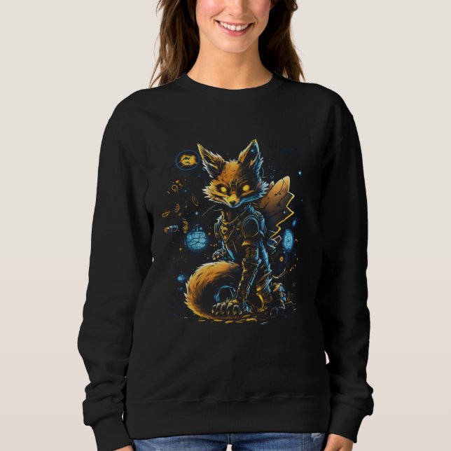 Fox Themed Zoo Keeper Gaming Girl Who Loves Fox An Sweatshirt (Front)