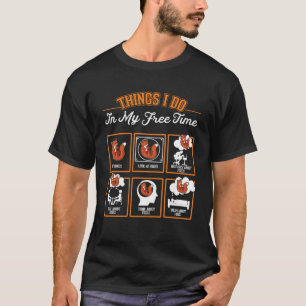 Fox Things I do in my free time Red Fox T-Shirt