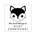 Fox This Book Belongs To Custom Name Self-inking Stamp
