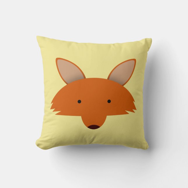 Fox Throw Pillow (Front)