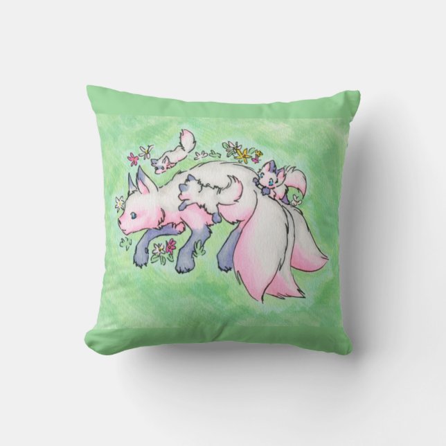 Fox  throw pillow (Front)