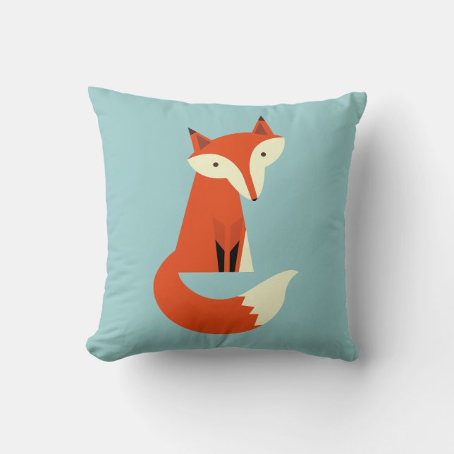 Fox Throw Pillow (Front)