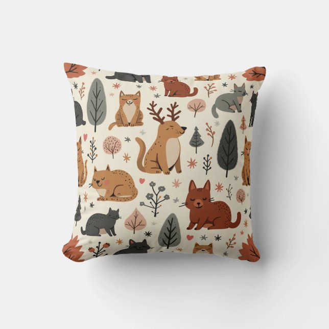 Fox Throw Pillow (Front)