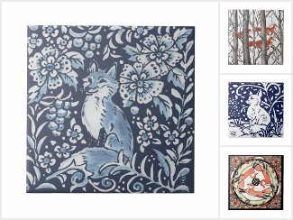 Fox Tile and Trivets Home Decor Accents