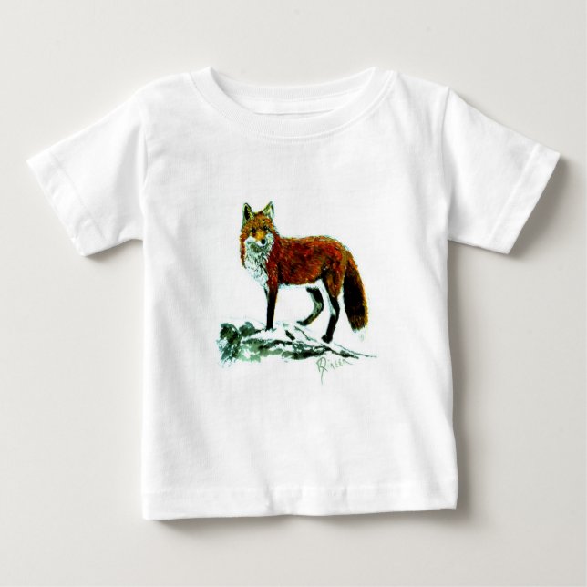 Fox Toddler Long Sleeve Baby T-Shirt (Front)