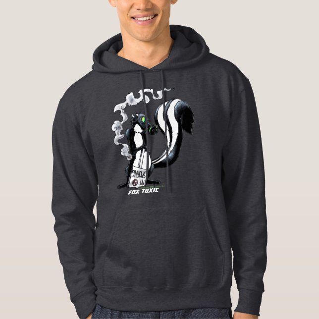 Fox Toxic- Cyberpunk Skunk Hoodie (Front)