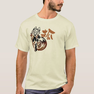 Fox tribal tattoo t-shirt
