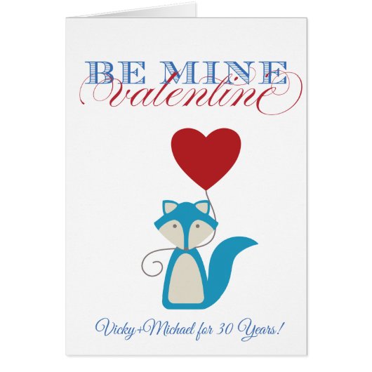 Fox Valentine Cards (Front)