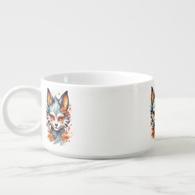 Fox Vibes: Timeless Autumn Art  Bowl (Right)