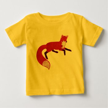 Fox Vintage Design T-shirt by jamierushad at Zazzle