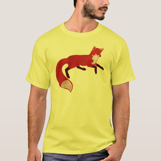 Fox Vintage Design T-Shirt (Front)