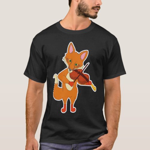 Fox Violinist Music  For Violin  MP T_Shirt