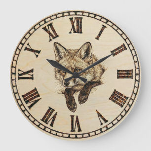  Fox Wall Clock