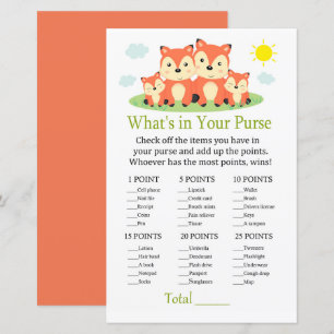Fox What's in your purse game