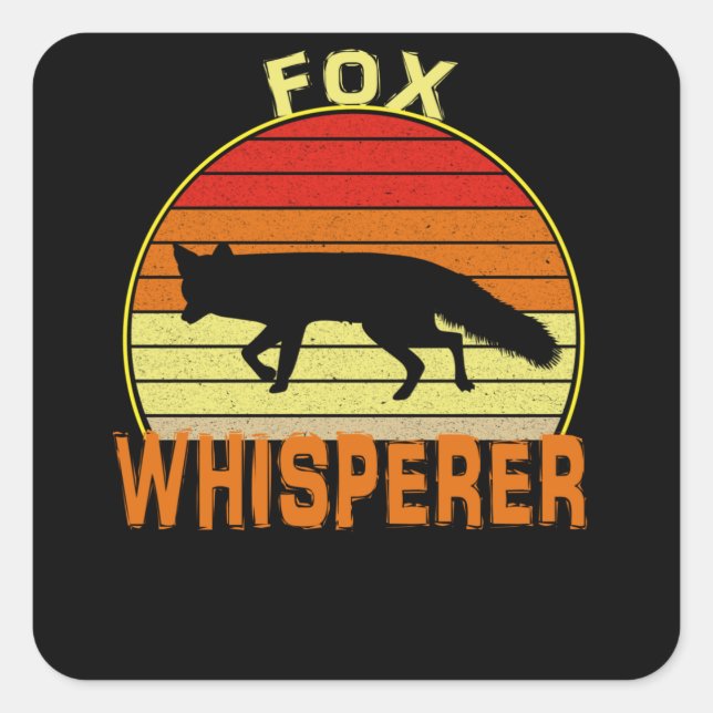 Fox Whisperer Square Sticker (Front)