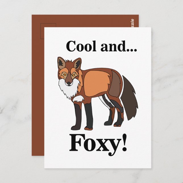 Fox Wild Animal Foxy Postcard (Front/Back)