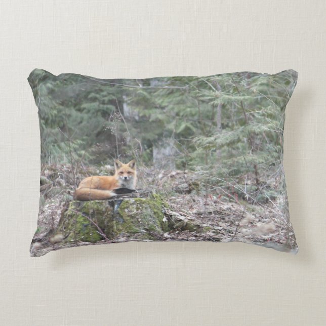 Fox Wildlife Decorator Accent Pillow (Front)