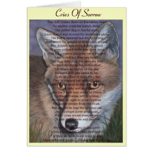fox wildlife picture stop animal suffering poem cards