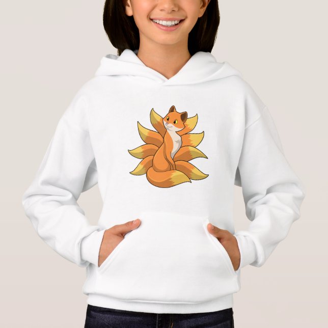 Fox with 9 Fox tails Hoodie (Front)