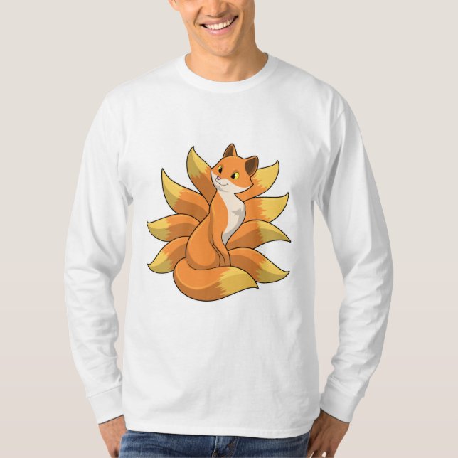 Fox with 9 Fox tails T-Shirt (Front)