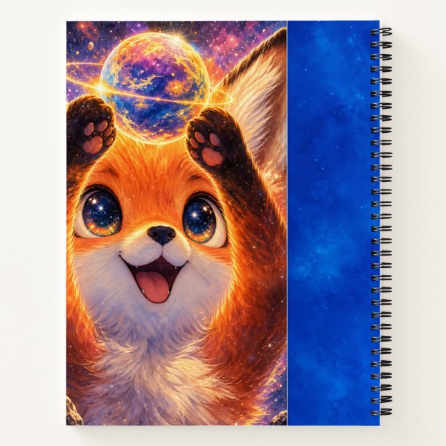 Fox with a Planet Notebook (Back)