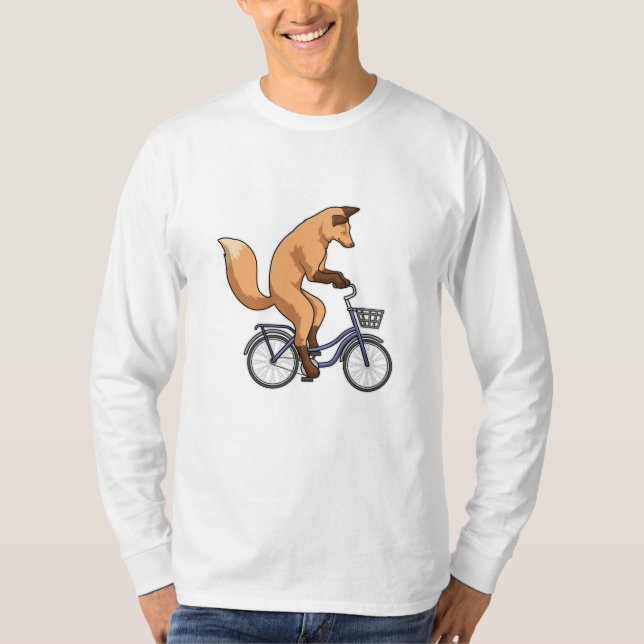 Fox with Bicycle T-Shirt (Front)