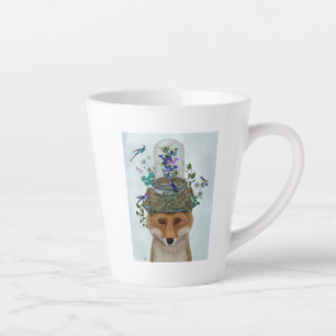 Fox with Butterfly Bell Jar Latte Mug