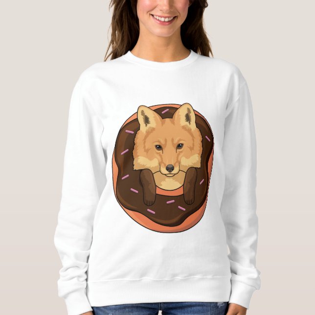 Fox with Donut Sweatshirt (Front)