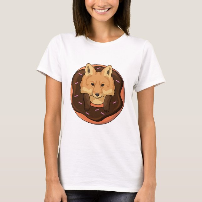 Fox with Donut T-Shirt (Front)