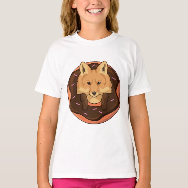 Fox with Donut T-Shirt (Front)