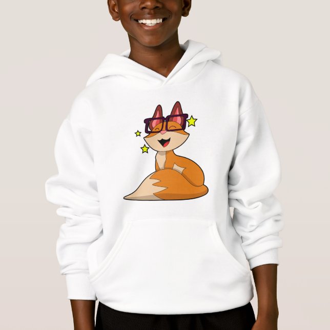 Fox with Glasses Hoodie (Front)
