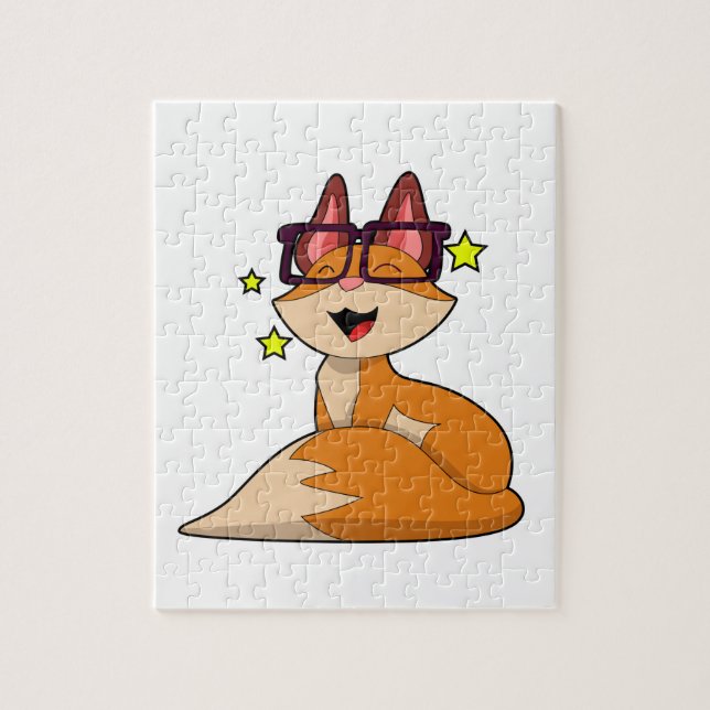 Fox with Glasses Jigsaw Puzzle (Vertical)