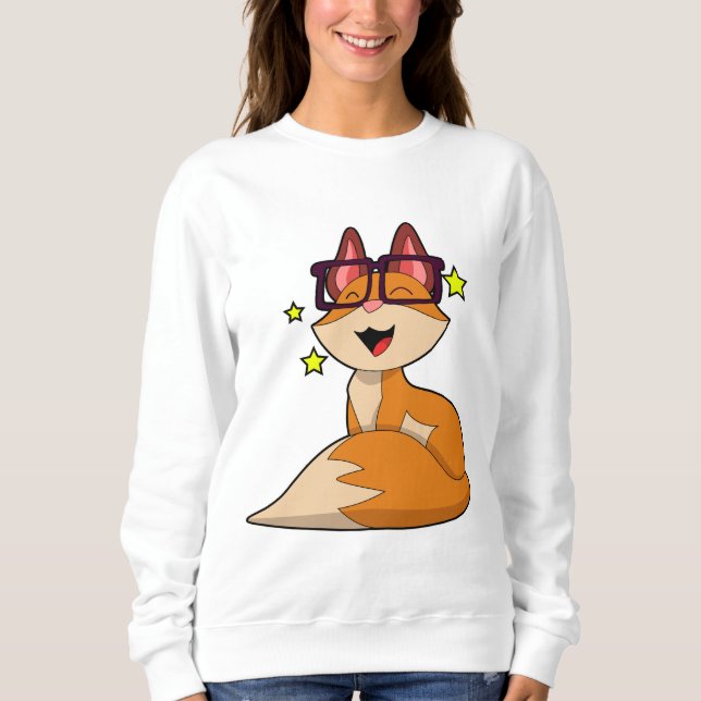 Fox with Glasses Sweatshirt (Front)