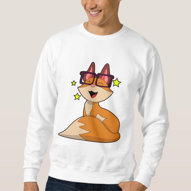 Fox with Glasses Sweatshirt (Front)