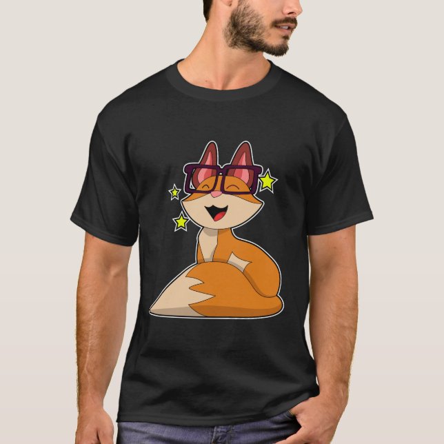 Fox with Glasses T-Shirt (Front)