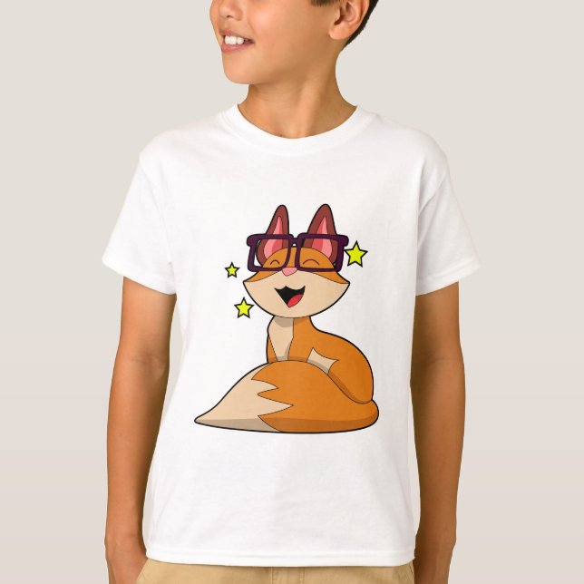 Fox with Glasses T-Shirt (Front)